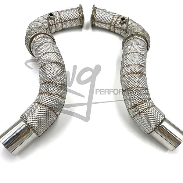 Catless Downpipe with Heat Shield Maserati Ghibli V6 Turbo – Fi Shop